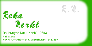 reka merkl business card