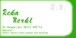 reka merkl business card